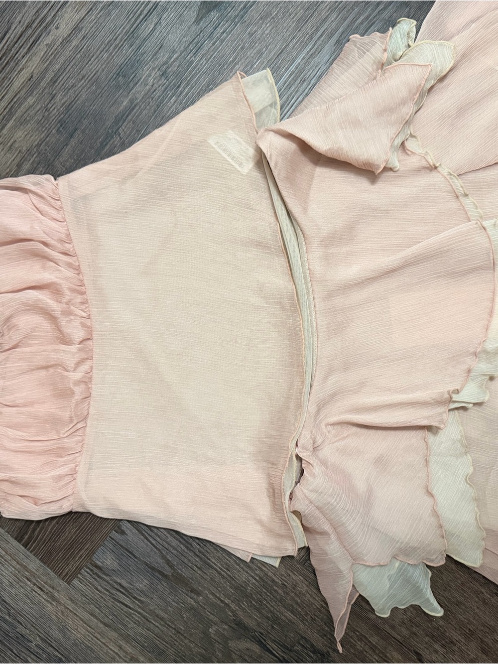 Zara Blush Pink Spaghetti Strap Camisole & Skirt Set - Picture 3 of 11
